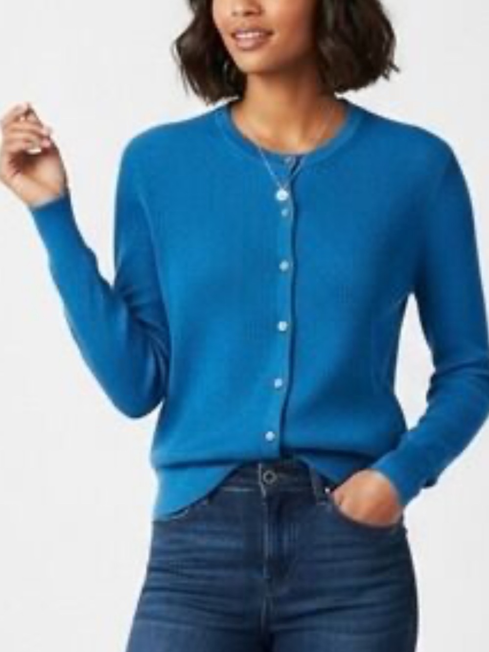 J. Crew Ribbed Lightweight Cardigan Sweater Size S
